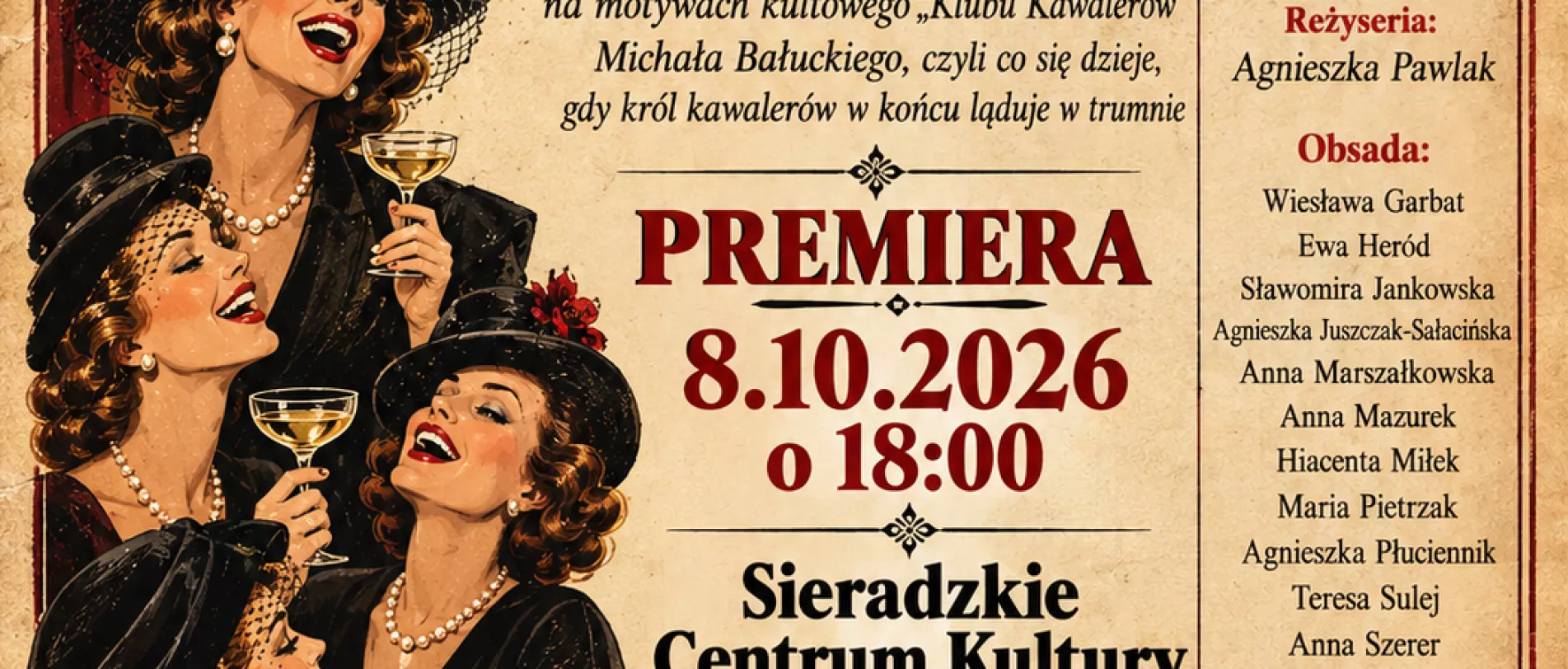 Spektakl "Klub Wdów" w wykonaniu grupy estradowej SCK